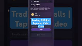 Trading Pitfalls | Tapswap Video Code