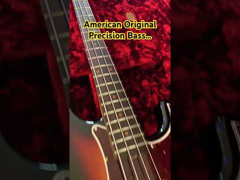 Precision Bass in Sunburst, maple neck, reverse tuners | American Original Fender, 4 strings!