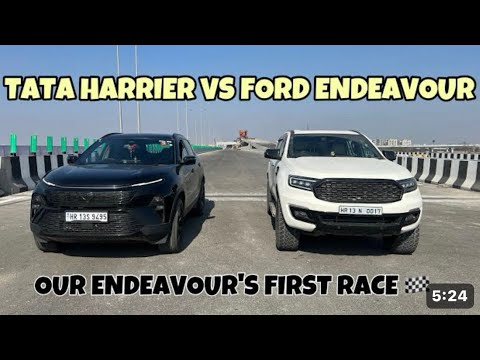 ENDEAVOUR 3.2 VS NEW HARRIER: DRAG RACE🐒 अब कोई TATA को कुछ नहीं बोलेगा😤