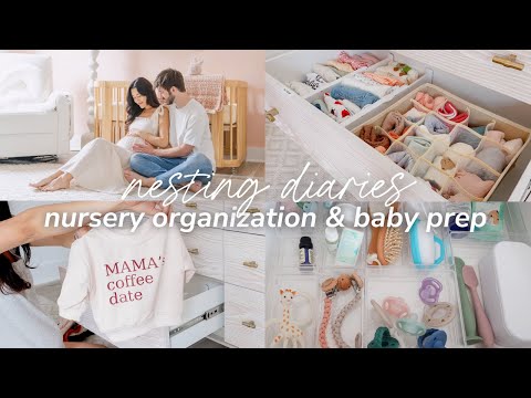 🧺 Nesting Diaries | Nursery Organization & Prepping for Baby as a First Time Mom