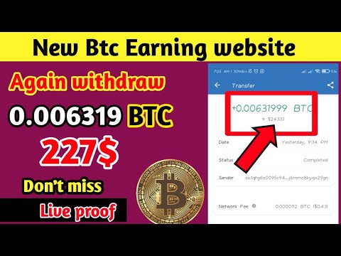 🔴 227$ Instant Live withdraw | Earn money online | New Bitcoin earning website | Crypto 2022