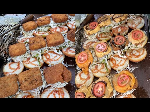 दिल्ली के Super Crunchy & Juicy Burgers 🥵| Moti Nagar के Famous Burgers😱| Spicy.com