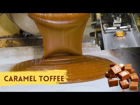 Unseen Caramel Toffee Making | Factory Process of Toffee Making | How Toffee is Made