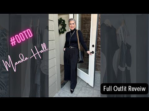 *Amazon* All Black Work Wear Look #ootd (Midsize Fashion)