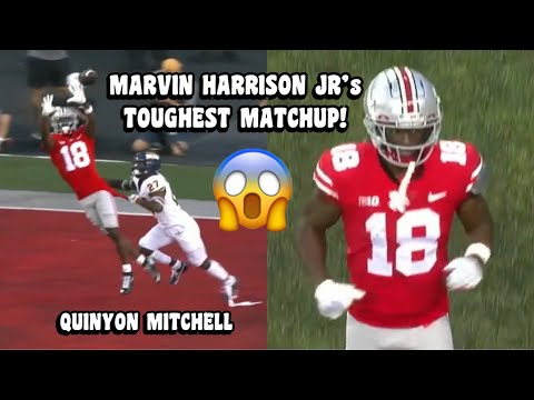 Marvin Harrison Jr Vs Quinyon Mitchell 🔥 (2024 NFL Draft) WR Vs CB Matchup