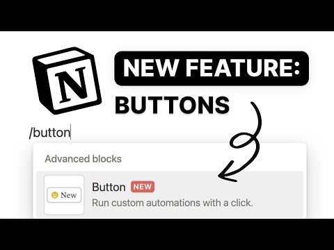 How to use Notion's New Button Feature