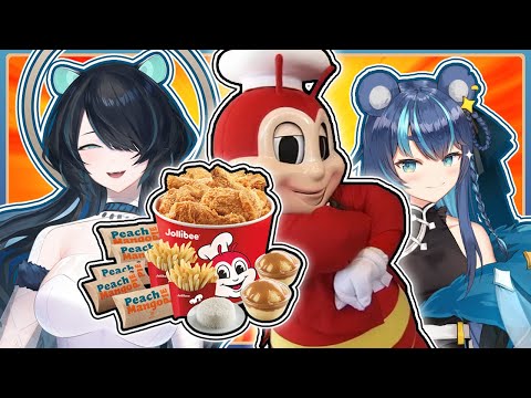 Vtuber's first time eating Jollibee ft. expert @ErinaMakina