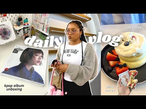 DAILY VLOG 🍓: cute cafe, blind boxes, ikea, dj event, karaoke, kpop album unboxing, etc.