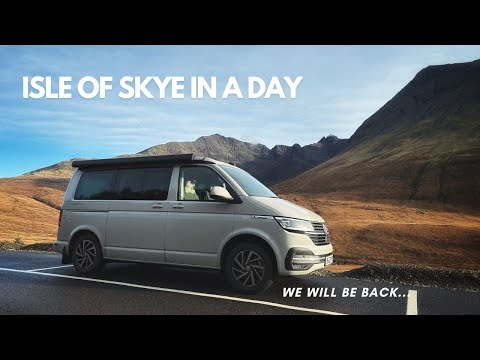 Exploring Isle of Skye in a Day | VW California Ocean Campervan Vanlife Adventure