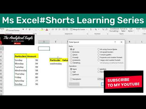 How To Transpose Data in Excel from Vertical to horizontal || MS Excel Tutorial