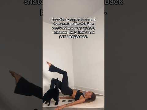 never a fan of crunches? THIS IS A HACK FOR YOU 😌🔥