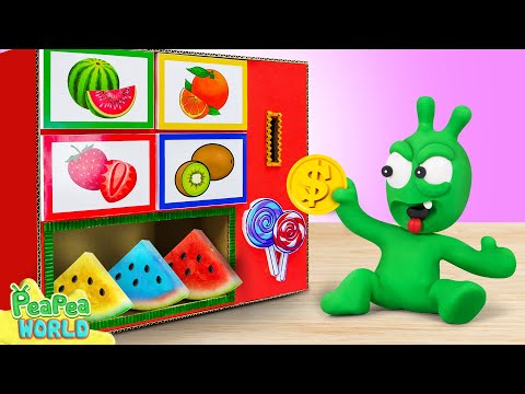 Explore Colorful Watermelon Vending Machine 🍉 Cartoon For Kids ❤️ Pea Pea World