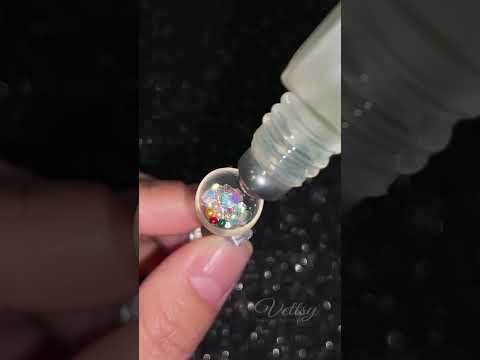 ❄️🔮 Flowing 3D Christmas Bauble nail for Christmas!