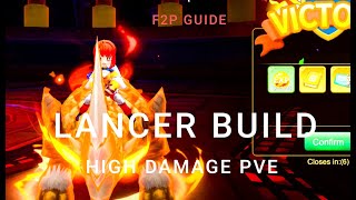 Draconia Saga LANCER BUILD HIGH DAMAGE BUT SMALL BR #F2P Guide