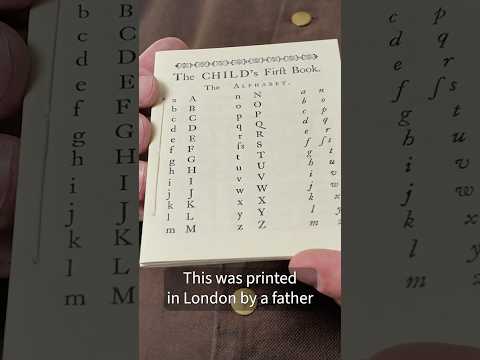 Printing "The Child’s First Book"