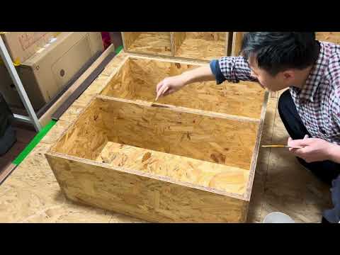 DIY储物柜（5）｜Storage Cabinets Without Doors｜第N+4天｜满墙｜开放式｜涂刷水性木蜡油｜20240507