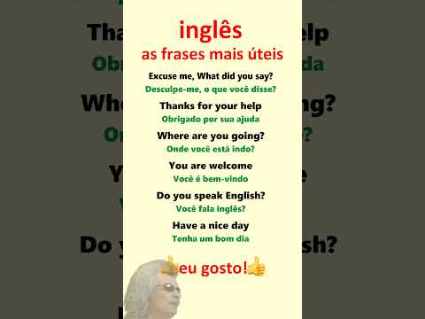 Inglês. As frases mais úteis. Aprender inglês para iniciantes