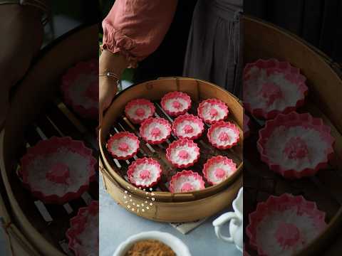 Soft Fluffy & Fragrant Gula Melaka Steamed #shortvideo