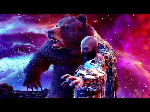 EPIC Father And Son Tag Team Fight Scene God of War Ragnarok (PS5) 2022