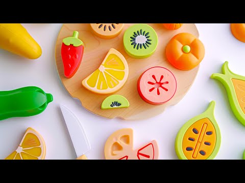 Satisfying Video | Cutting Plastic Fruits and Vegetables ASMR | Relaxing Video ASMR