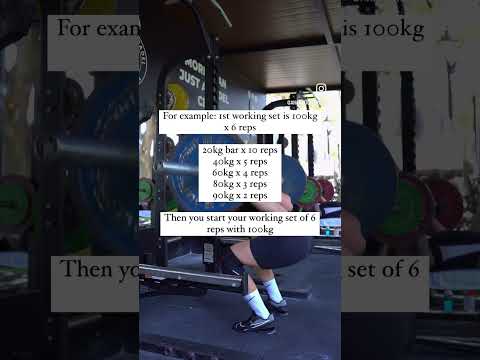 How to do barbell squats? Warm up sets