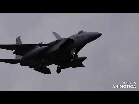 岐阜基地　曇り空での  6月度　機動飛行訓練　F15　2024.06.17