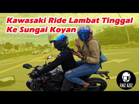 Kawasaki Z650 ikut Ride Lambat Tinggal ke Sungai Koyan Vlog E578