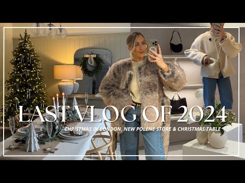 LONDON AT CHRISTMAS| NEW POLENE STORE & CHRISTMAS TABLE STYLING| VLOGMAS 2024| Katie Peake