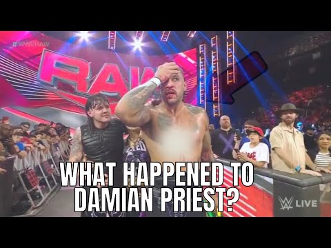 How did Damian Priest get busted open on WWE RAW?