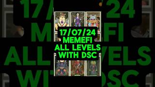 17 July All Levels memefi daily combo cards | memefi daily combo | claim 5 lack #memefi daily #combo