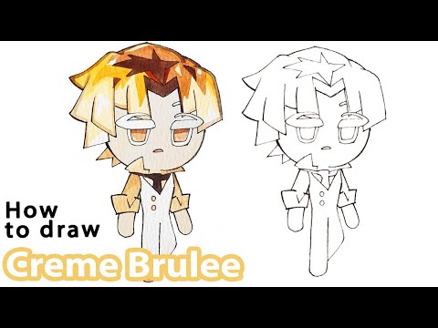 How to draw Creme Brulee | Cookie Run Kingdom | Coloring Included