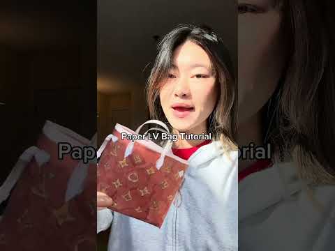 Paper Louis Vuitton bag tutorial