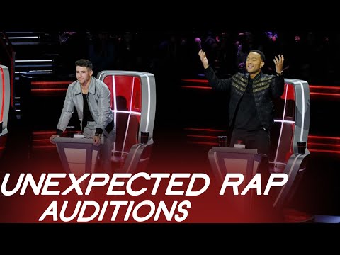 UNEXPECTED RAP AUDITIONS ON THE VOICE | MIND BLOWING