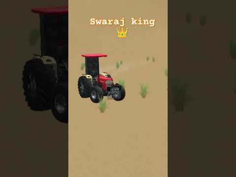 Swaraj tractor YouTube short👑🚜🚜#swarajtractor#trending #farmerlifeindia #indiantractorfarminggame3d