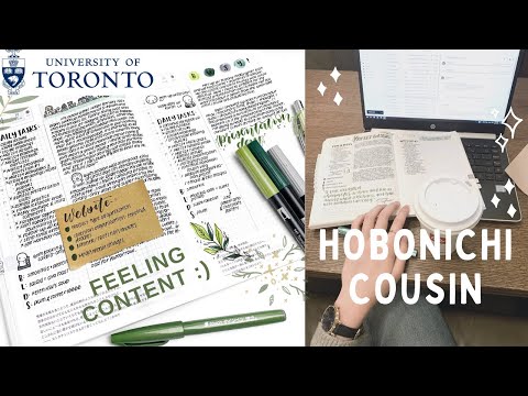 Journaling Vlog: Lectures, Sketches, Cafes & Groceries | Hobonichi Cousin Planner