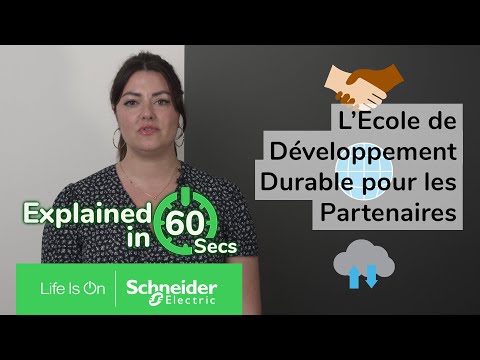 L'Ecole de Développement Durable pour les Partenaires en 60 secondes