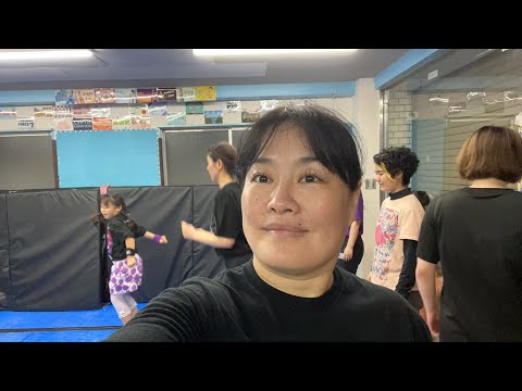 誰でも女子プロレスの通常練習だよー