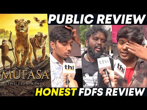 Mufasa Public Review Tamil | Arjun Das, Singampuli, VTV Ganesh | Mufasa The Lion King Review