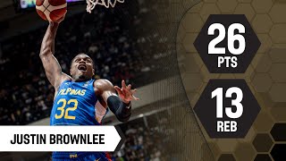 Justin Brownlee (26 PTS) | Top Performer | PHI v TPE | FIBA Asia Cup 2025 Qualifiers