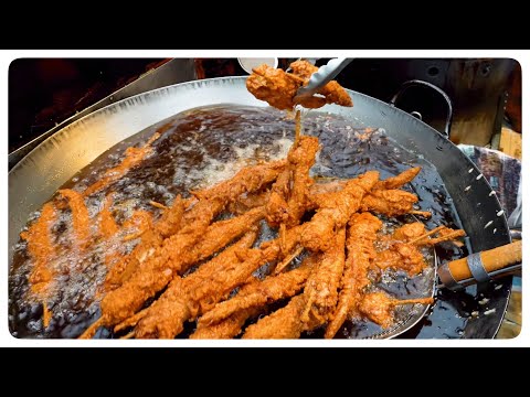 Sold thousands a day ! Fried Crispy Spare Ribs , Fried Chicken Wings making skills - Street Food