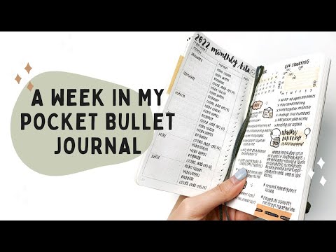 A Week In My Pocket Bullet Journal | Leuchtturm Notebook