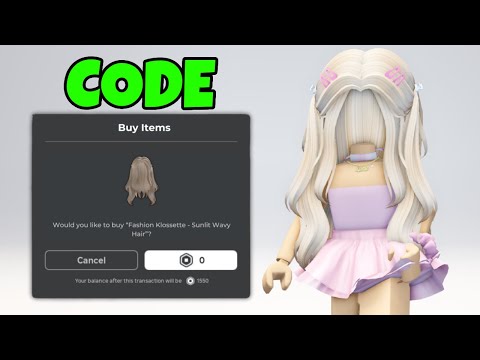 GET FREE ITEM CODE & HAIR 🤩🥰 EASY!