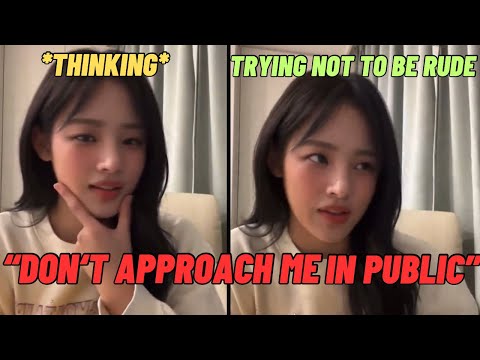 Minji’s *Honest Opinion* to fans approaching her in public