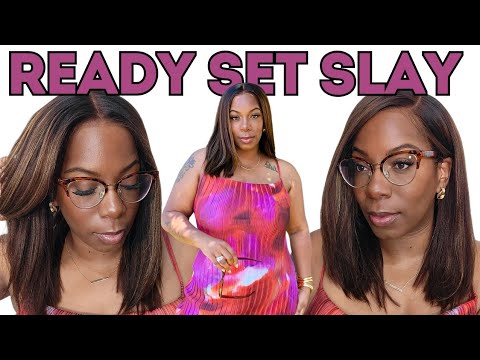 Don't Snach Yo Edges Yet! PreStyled Simple Wig Install TRULY GLUELESS - Minimal Heat! RPGShow