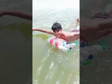 Hamane banaya bottle ka ameging boat #ytshorts #boat