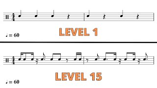 Rhythm Exercises For Musicians - 15 Levels Of Difficulty 🎵