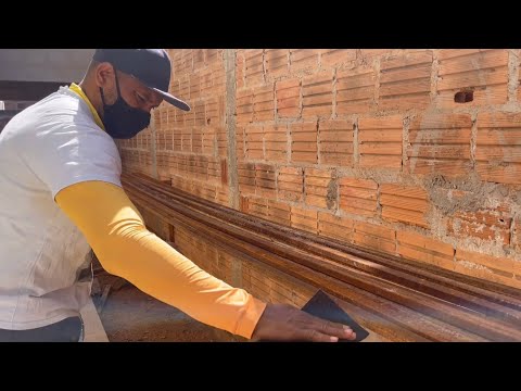 146-CONSTRUINDO A PRÓPRIA CASA - De volta a obra - Preparando a ferragem da área gourmet