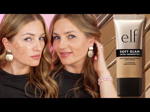 e.l.f. Cosmetics Soft Glam Satin Foundation Review & Wear Test