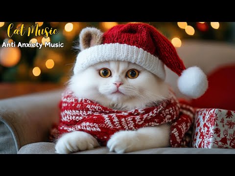 Christmas Music for Cats: Relax, Reduce Anxiety & Sleep Better with Calm Piano Tunes 🌻