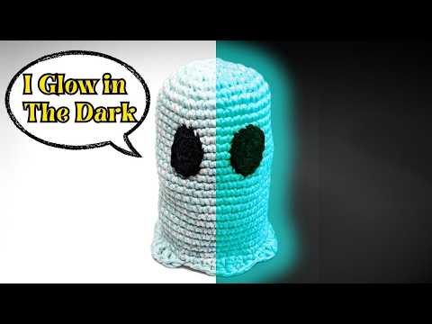 How to Crochet a GHOST | Glow in The Dark Yarn | Halloween Amigurumi Ghost